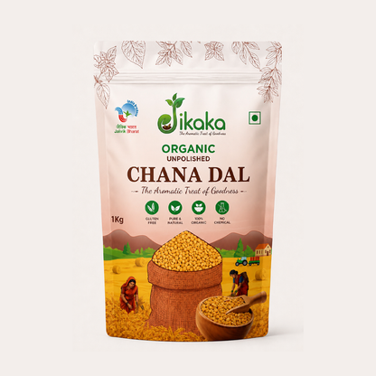 Jikaka Organic Chana Dal 1 Kg