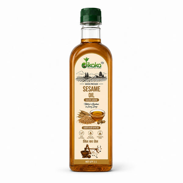 Jikaka Organic Cold Pressed Sesame Oil 1 L.