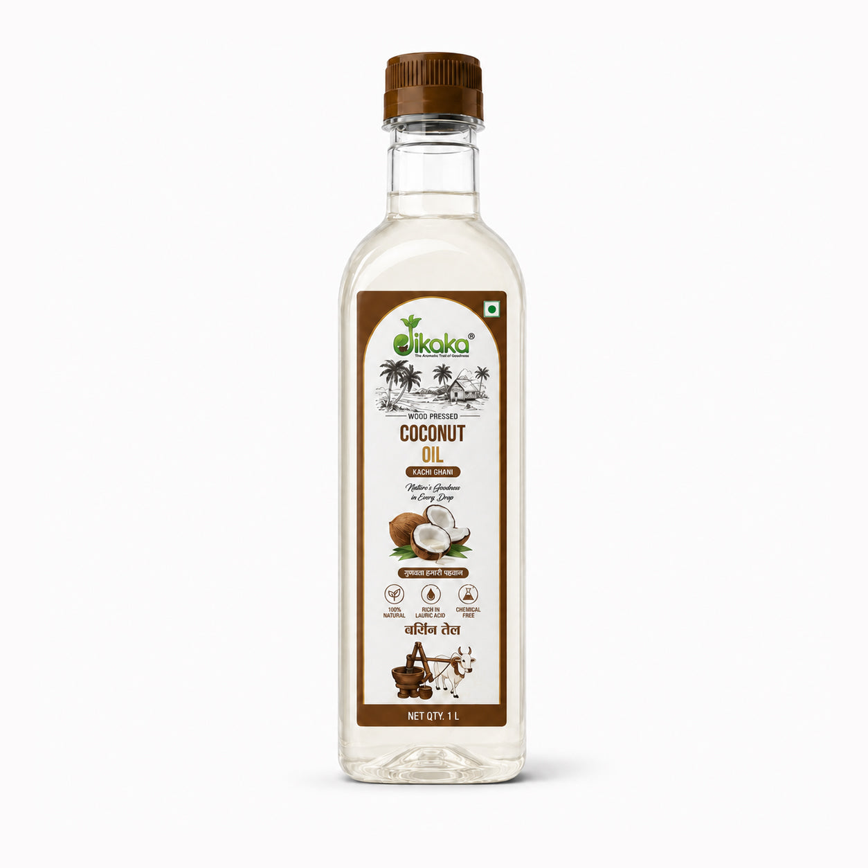 Jikaka Organic Cold Pressed Coconut Oil 1 L