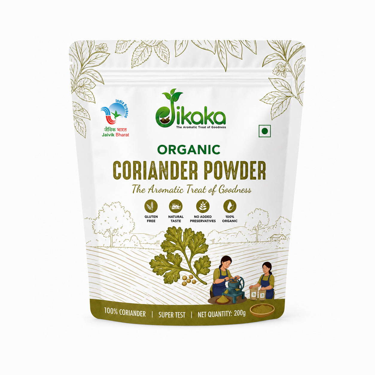 Jikaka Organic Coriander Powder 200 gm