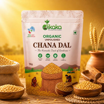 Jikaka Organic Chana Dal 1 Kg