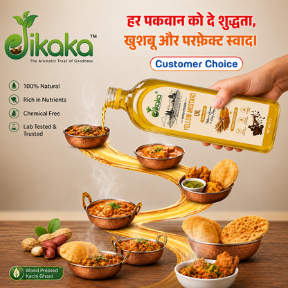 Jikaka Yellow Mustard Oil 1 L