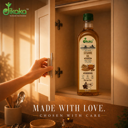 Jikaka Organic Cold Pressed Sesame Oil 1 L.