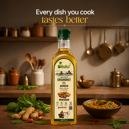 Organic Cold Pressed Groundnut Oil 1 L