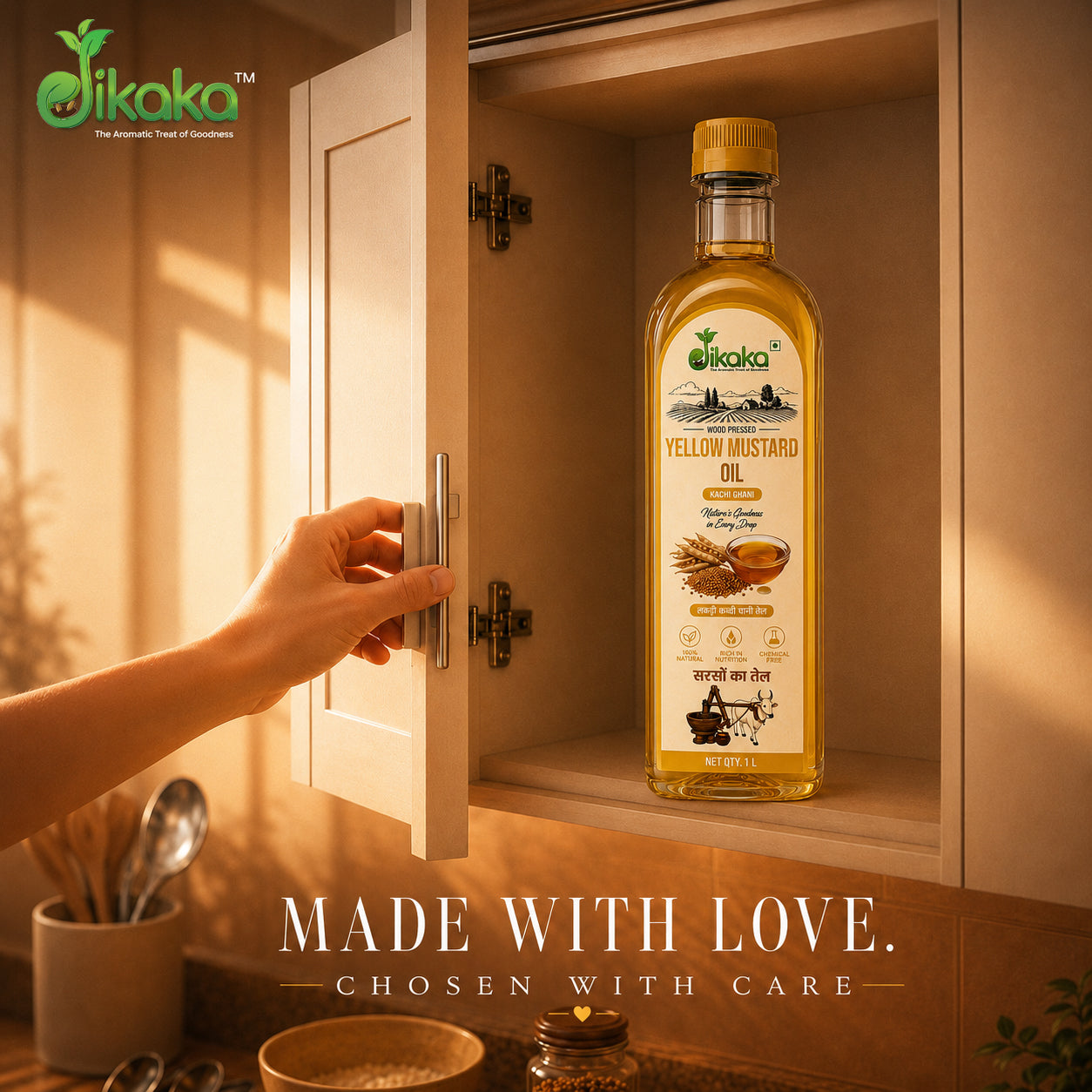 Jikaka Yellow Mustard Oil 1 L