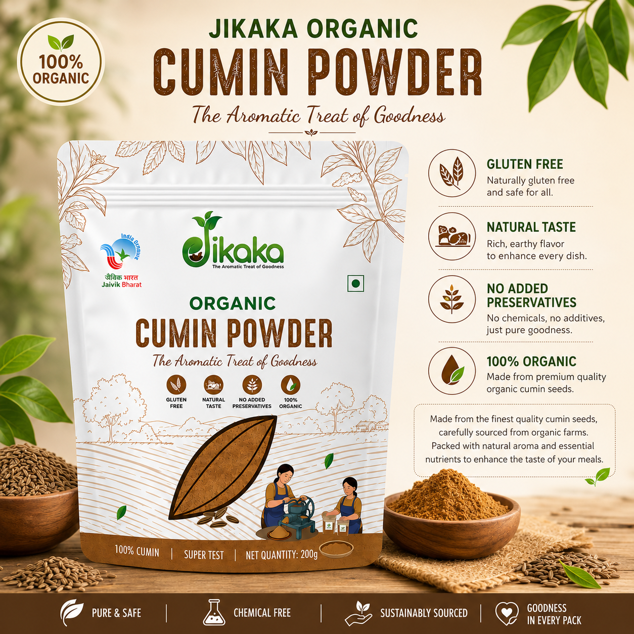 Jikaka Cumin Powder 200 g