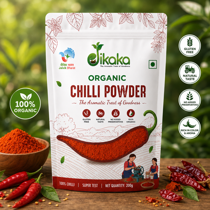 Jikaka Organic Chilli Powder 200 gm